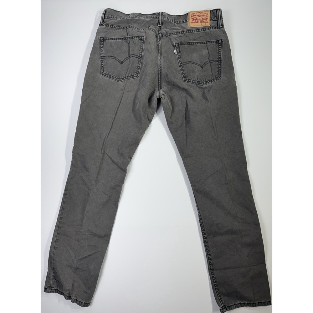 Levi's 511 Slim Fit Jeans Mens W36‎ L32 Gray Washed Denim Stretch